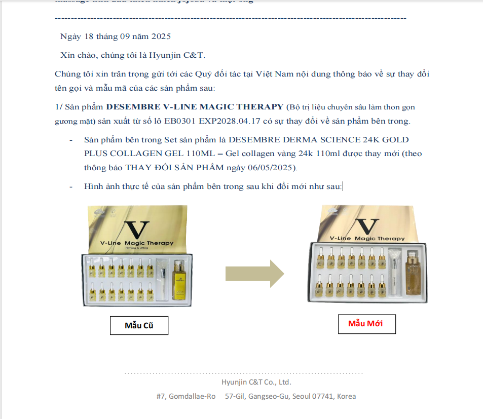 Bộ trị liệu Desembre V-Line Magic Therapy