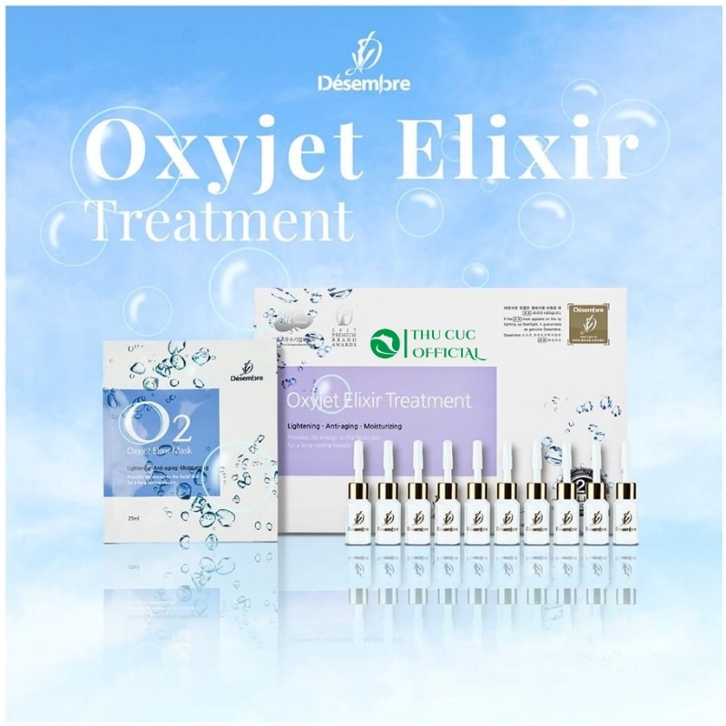 Bộ Trị Liệu Oxy Desembre Oxyjet Elixir Treatment set 10 lần