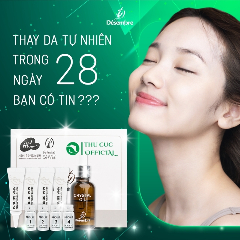 Bộ vi kim tảo biển dạng bột Desembre Holistic Crystaling Peel