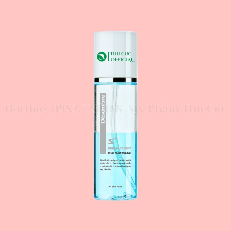 Dầu tẩy trang cho mắt và môi Desembre Derma Science Total Point Remover 150ml