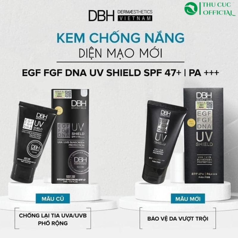 Kem Chống Nắng DBH EGF UV Shield SPF47 PA+++ 60ML