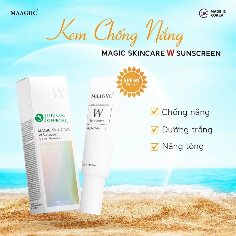 Kem chống nắng Maagiic W Sun Cream SPF 50 PA+++