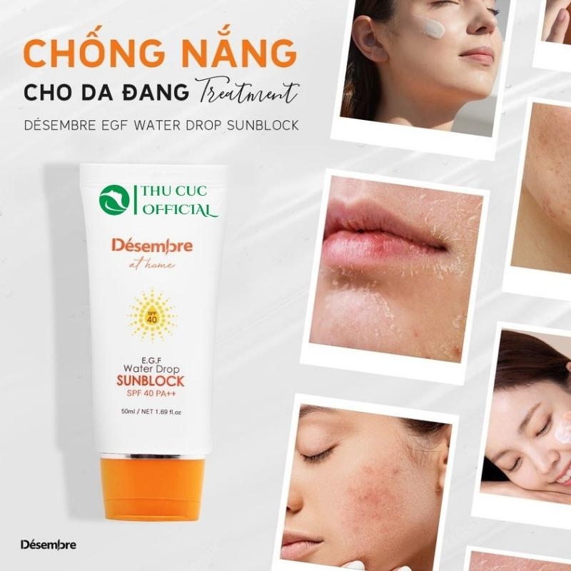 Kem chống nắng Desembre EGF Water Drop Sunblock SPF 40 PA++