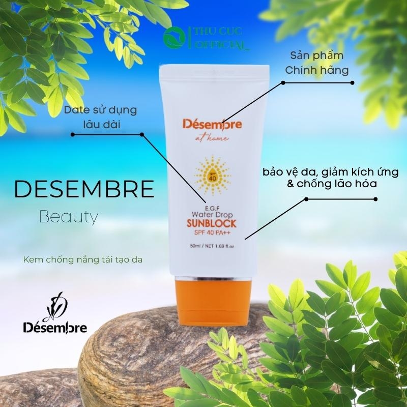 Kem chống nắng Desembre EGF Water Drop Sunblock SPF 40 PA++