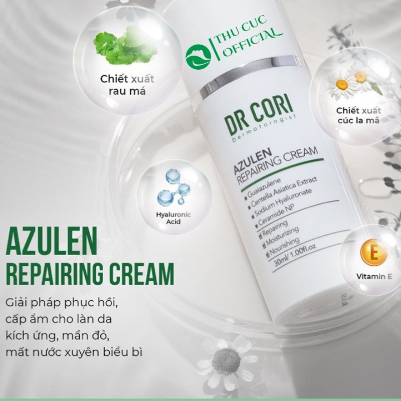 Kem dưỡng ẩm phục hồi Dr Cori Azulen Repairing Cream 30ml