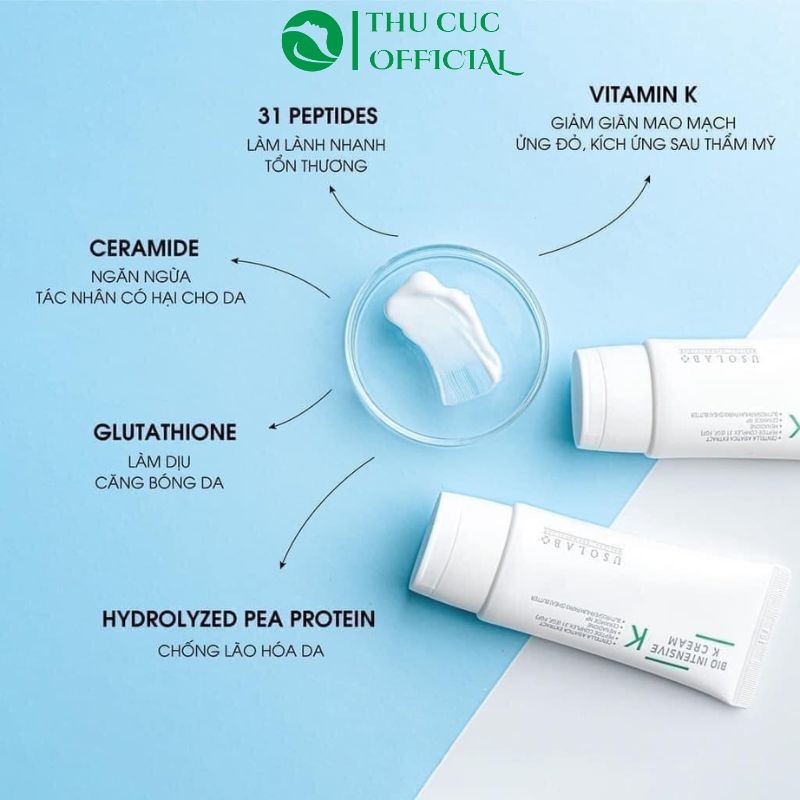 Kem Phục Hồi Usolab Bio Intensive K Cream 50g - Kích thích tái tạo da