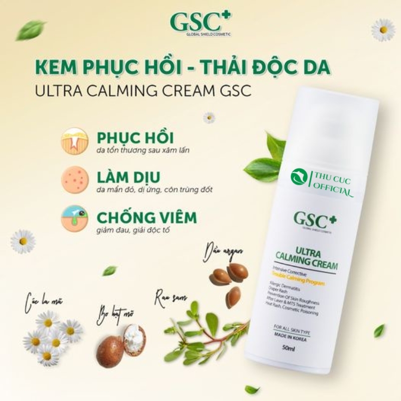 Kem phục hồi da Ultra Calming GSC+