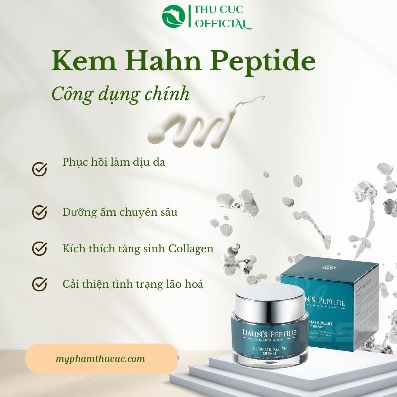 Kem tái tạo da Hahn's Peptide Ultimate Relief Cream 50g