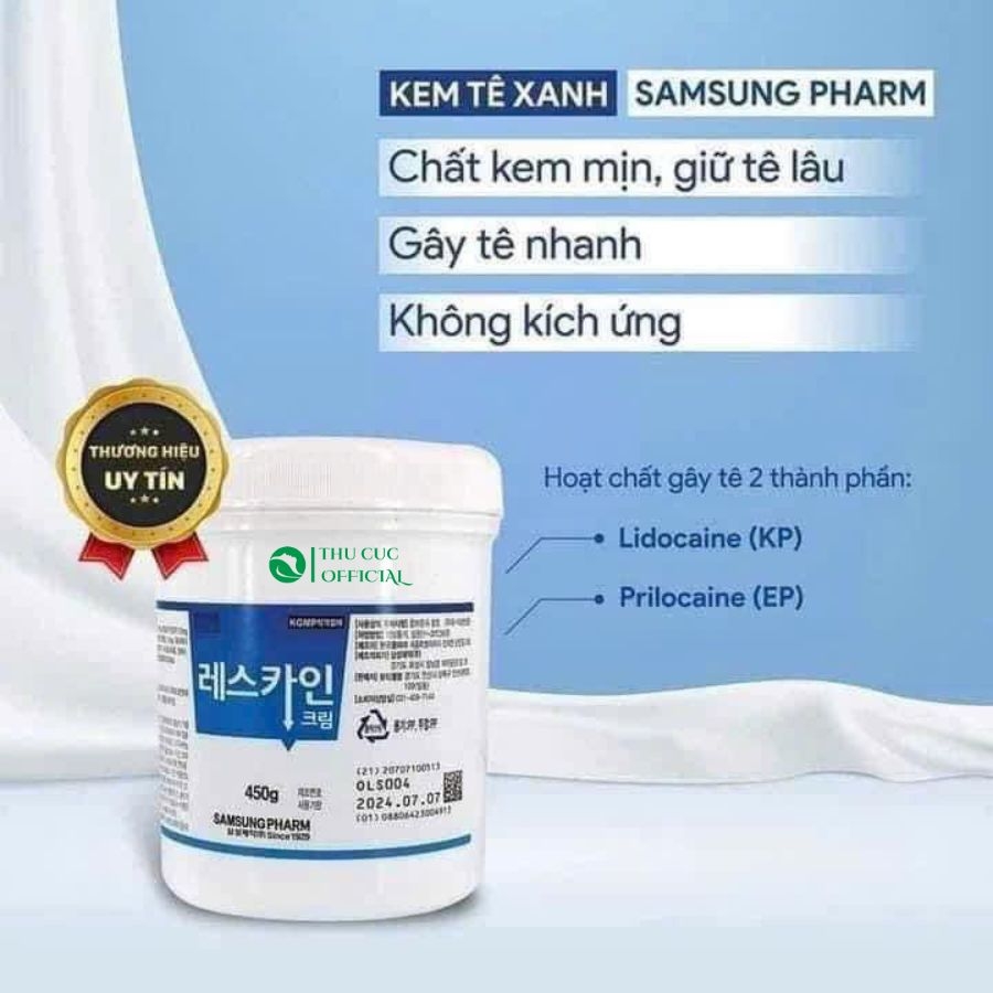 Kem Ủ Tê Samsung 450g – Gây Tê Nhanh, Hiệu quả, An toàn cho Spa