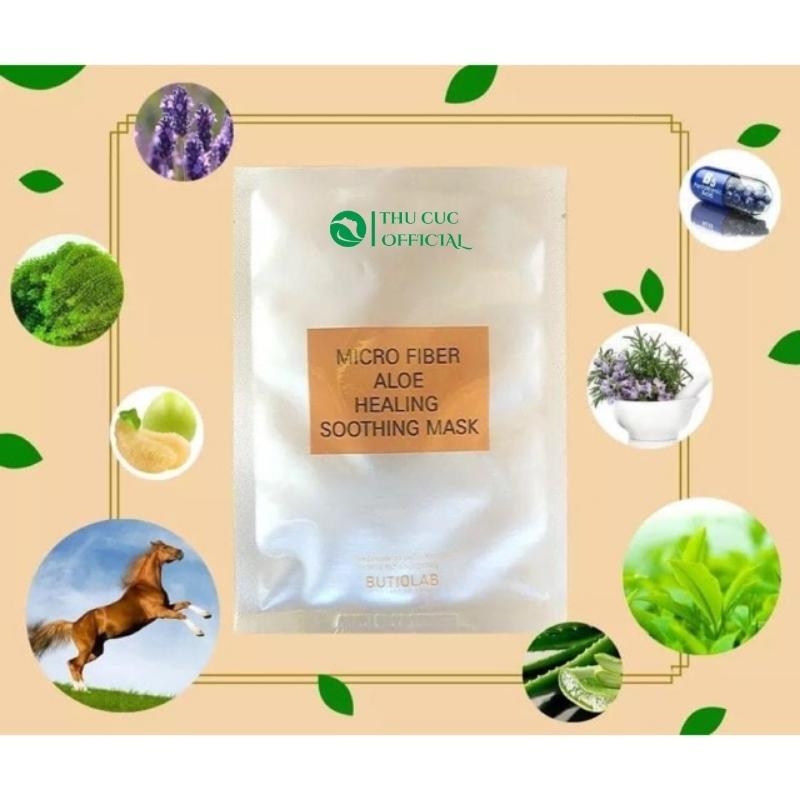 Mặt nạ dầu mỡ ngựa Butiqlab Micro Fiber Aloe Healing