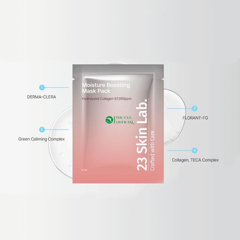 Mặt nạ giấy 23 Skinlab Moisture Boosting Mask Pack 25ml - Cấp ẩm. phục hồi da