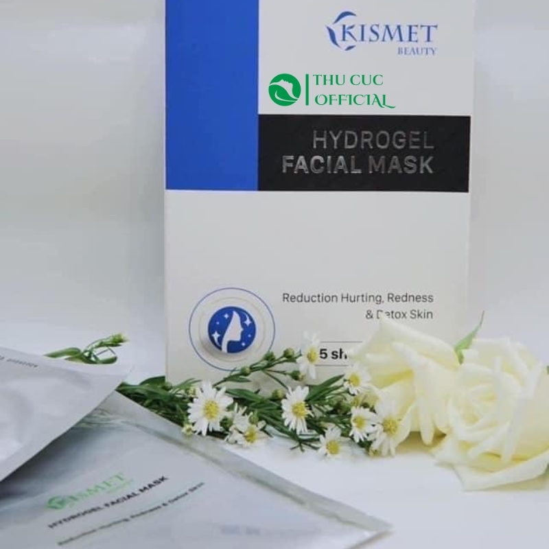 Mặt nạ Kismet Hydrogel Facial Mask - Giảm sưng đỏ, dịu da - Hộp 5 miếng