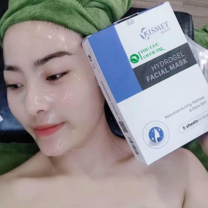 Mặt nạ Kismet Hydrogel Facial Mask - Giảm sưng đỏ, dịu da - Hộp 5 miếng