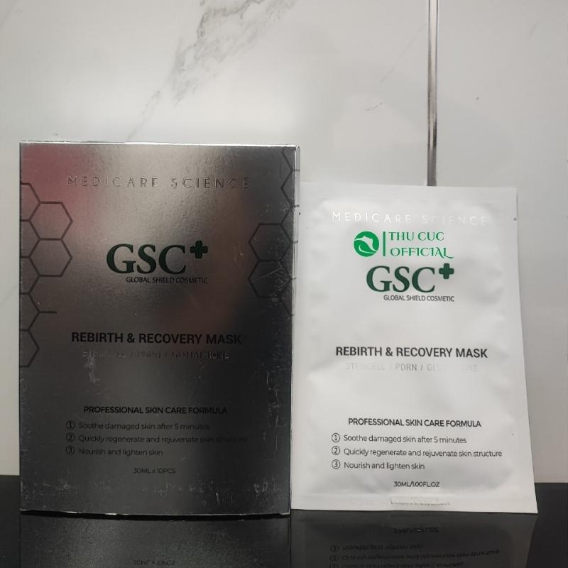 Mặt nạ GSC Rebirth & Recovery Mask - Phục hồi, làm dịu da - Hộp 10 miếng