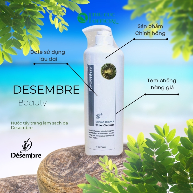 Nước tẩy trang làm sạch Désembre Derma Science Water Cleanser Hàn Quốc