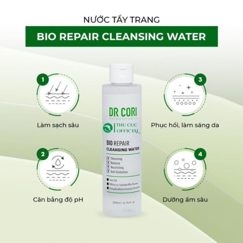 Nước tẩy trang Dr Cori Bio Repair Cleansing Water 200ml