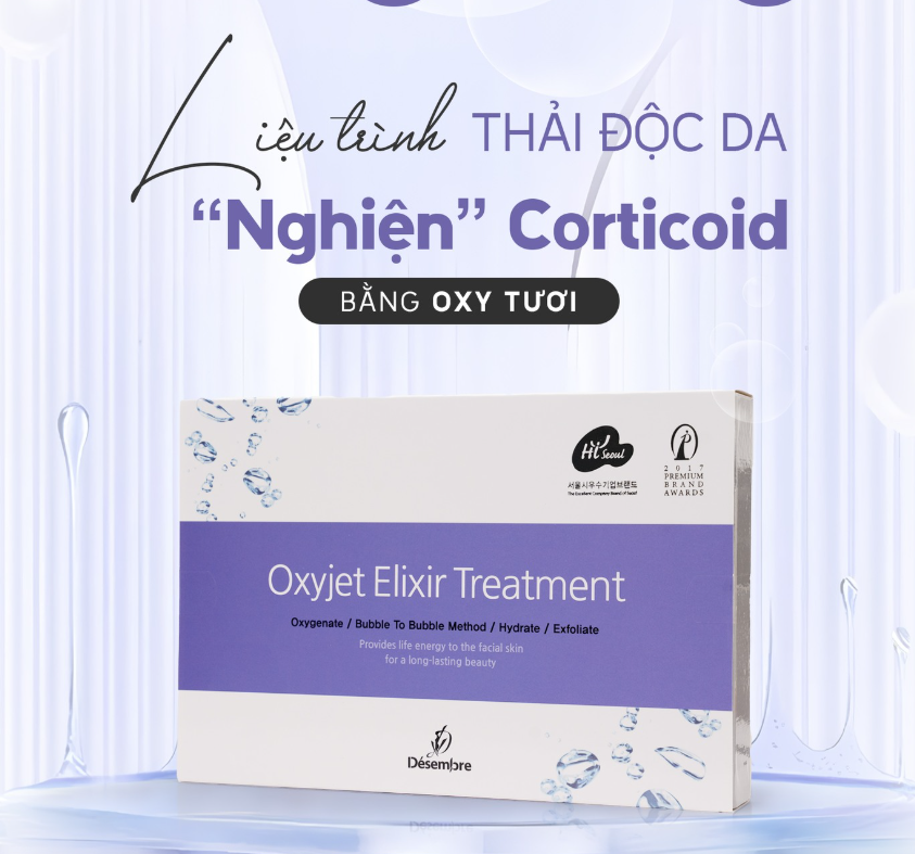 Bộ Trị Liệu Oxy Desembre Oxyjet Elixir Treatment set 10 lần