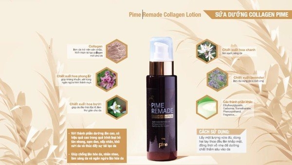 Sữa dưỡng da Collagen Pime Remade Lotion 100g