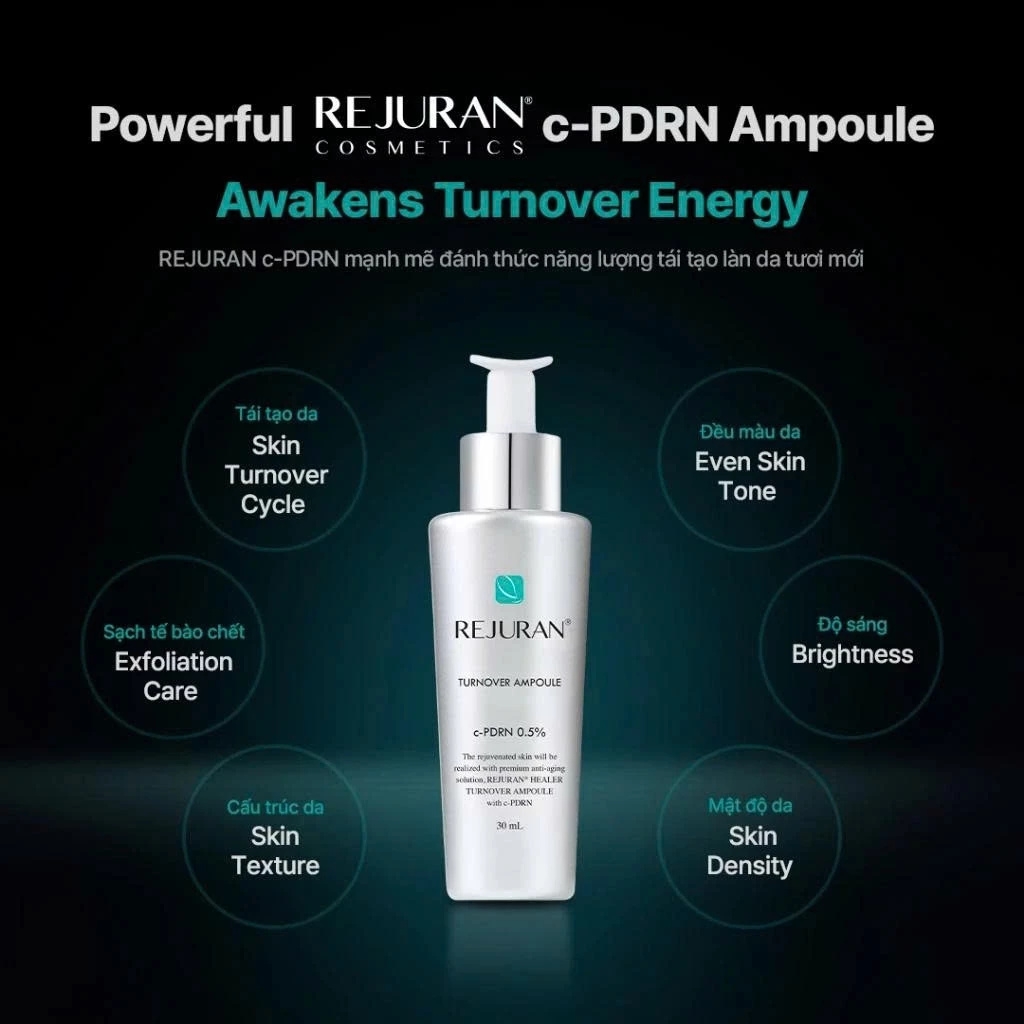 Serum Rejuran Healer Turnover Ampoule – Tái Tạo Da, Trẻ Hóa & Làm Sáng Da 30ml