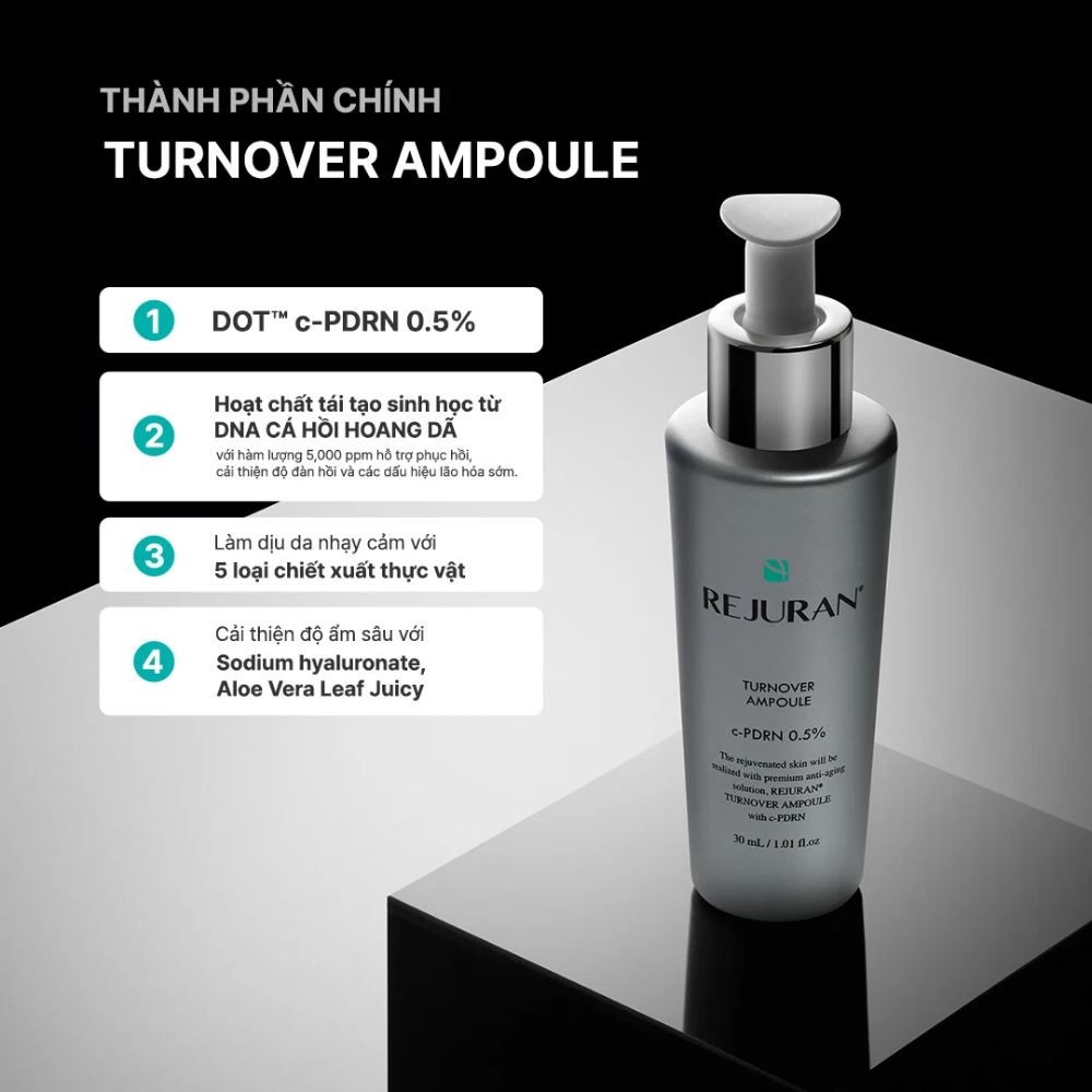 Serum Rejuran Healer Turnover Ampoule – Tái Tạo Da, Trẻ Hóa & Làm Sáng Da 30ml