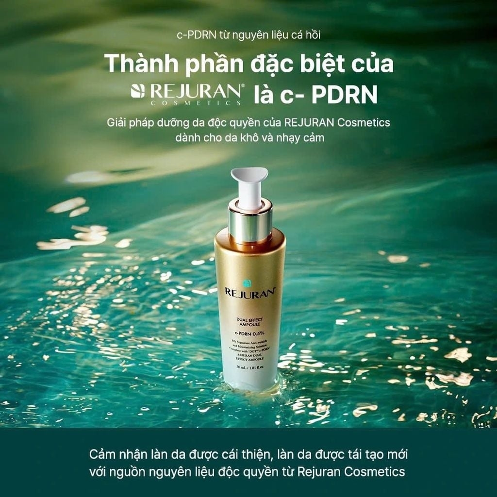 REJURAN Dual Effect Ampoule – Tinh Chất Tái Tạo Da, Xóa Nhăn & Phục Hồi Chuyên Sâu 30ml