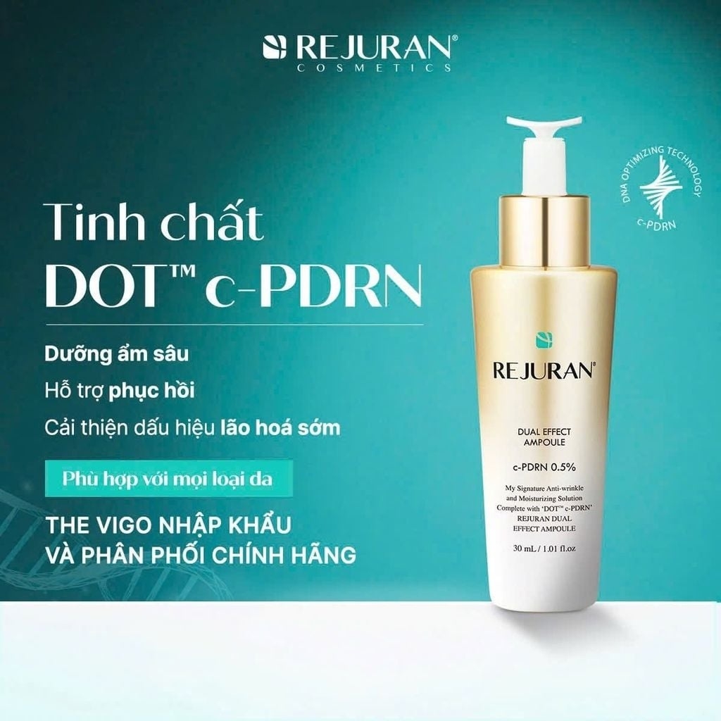 REJURAN Dual Effect Ampoule – Tinh Chất Tái Tạo Da, Xóa Nhăn & Phục Hồi Chuyên Sâu 30ml