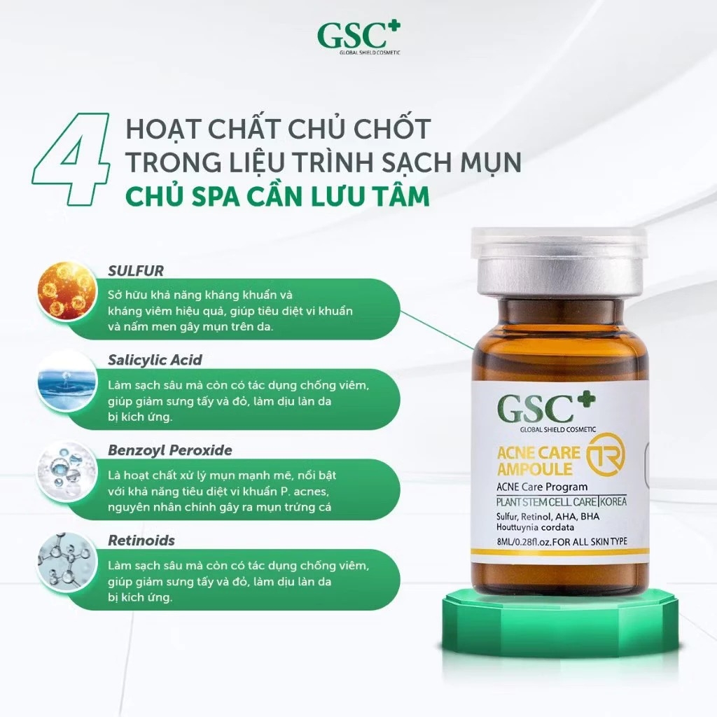 Tế bào gốc giảm mụn GSC