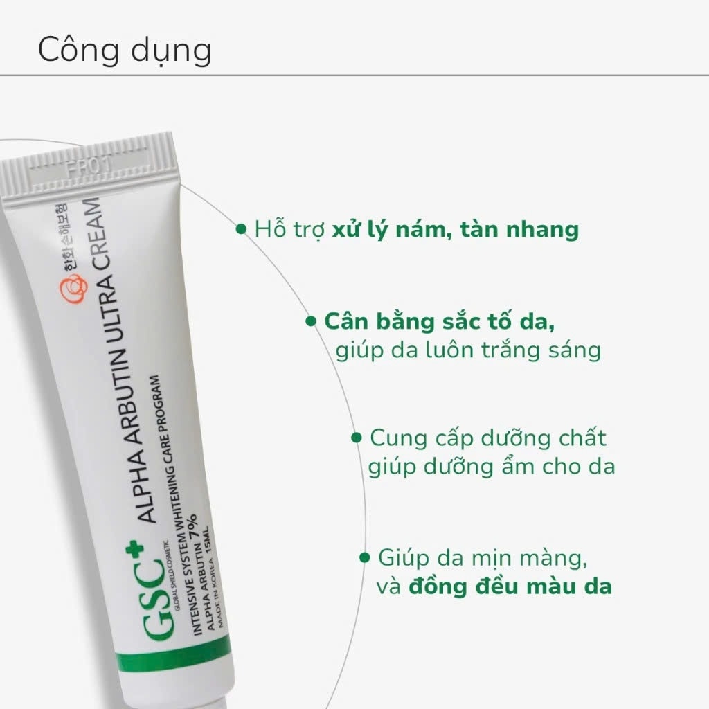 Kem giảm nám dưỡng trắng GSC