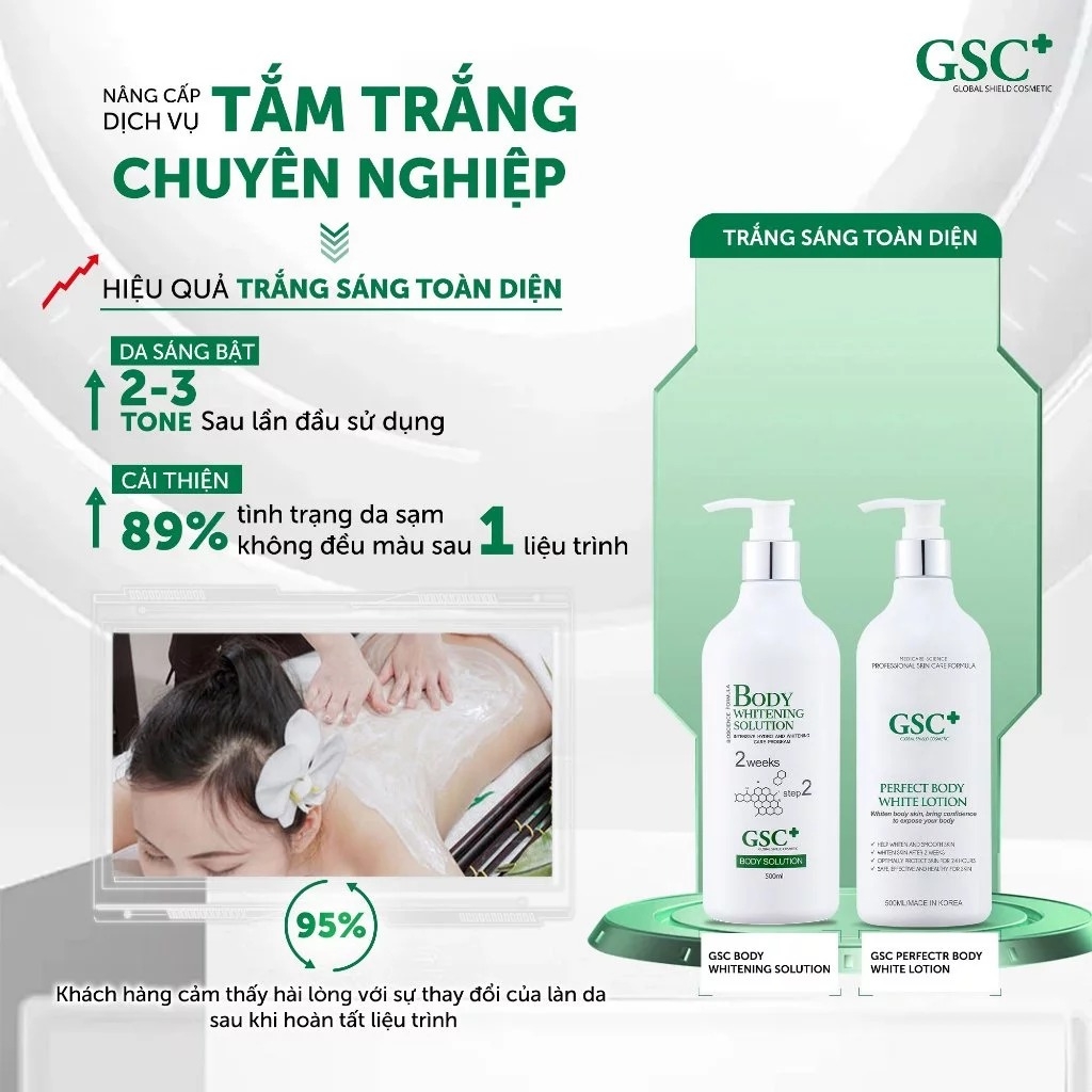 Kem Dưỡng Trắng Toàn Thân GSC+ 500ml