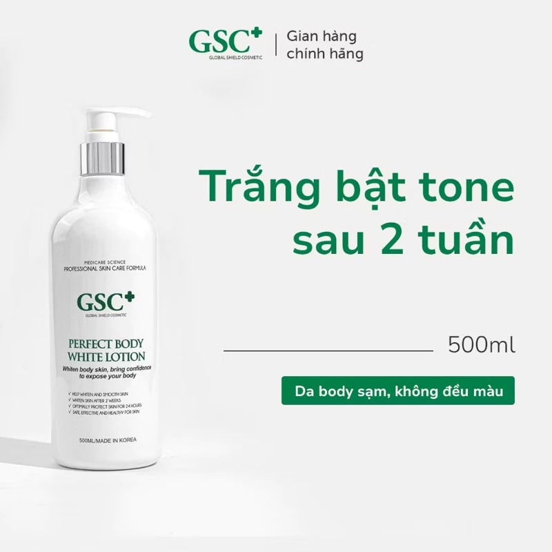 Kem Dưỡng Trắng Toàn Thân GSC+ 500ml