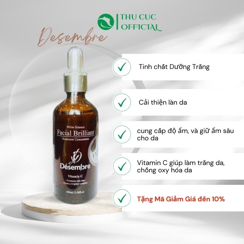 Tinh Chất dưỡng trắng giảm nám Serum Vitamin C Desembre