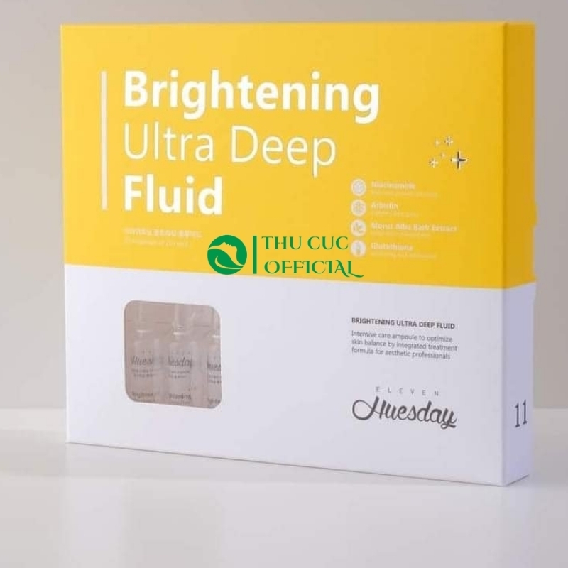 Tinh chất dưỡng trắng Huesday Brightening Ultra Deep Fluid Eleven 20 ống