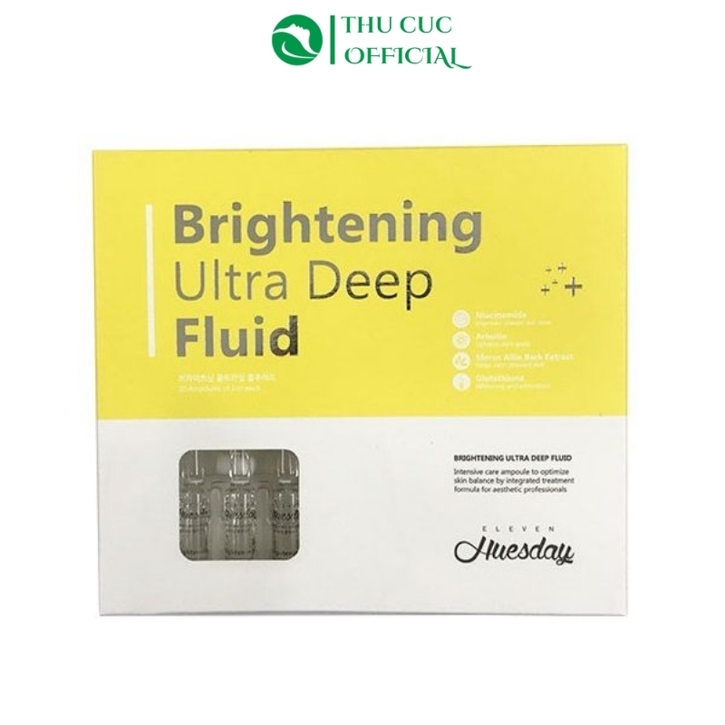 Tinh chất dưỡng trắng Huesday Brightening Ultra Deep Fluid Eleven 20 ống