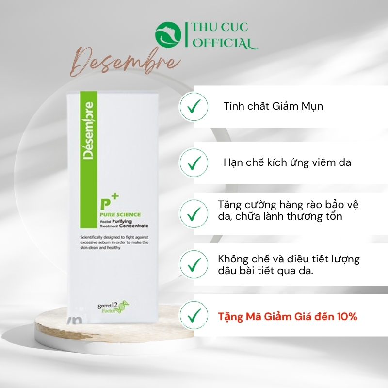Tinh chất giảm mụn Desembre Purifying Concentrate