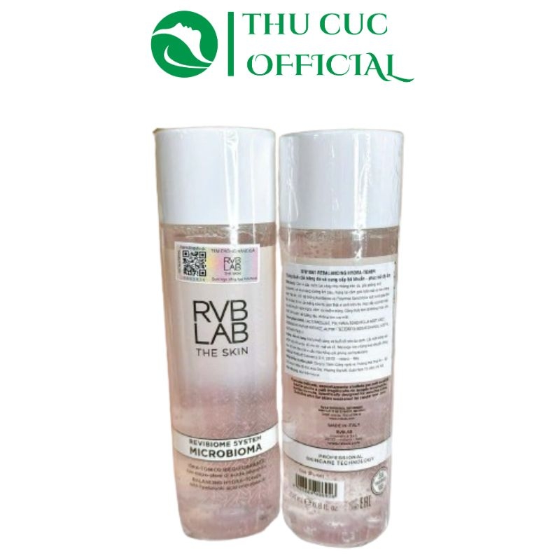 Toner RVB Lab Rebalancing Hydra 200ml - Cấp ẩm, cân bằng hệ vi sinh