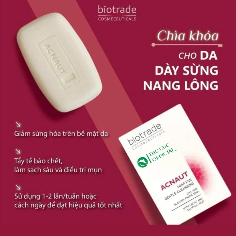 Xà phòng giảm mụn Biotrade Acnaut Soap 100g