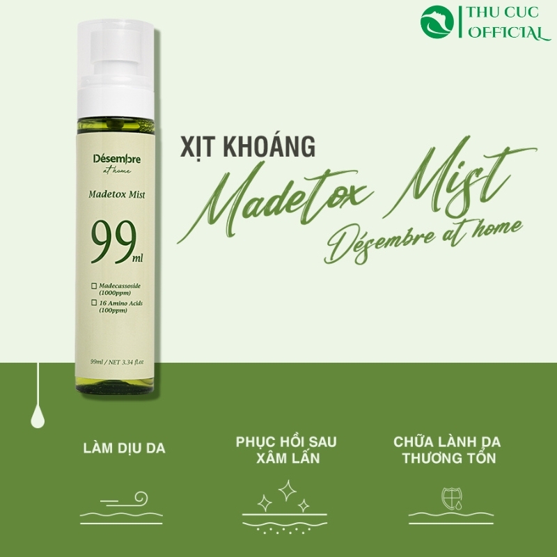 Xịt khoáng Desembre Madetox Mist At Home 99ml