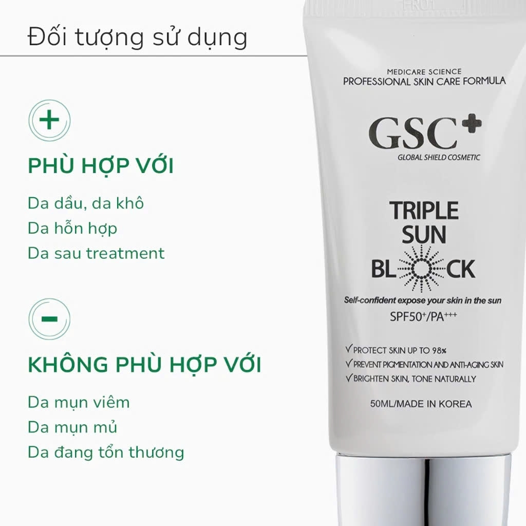 Kem chống nắng vật lý GSC