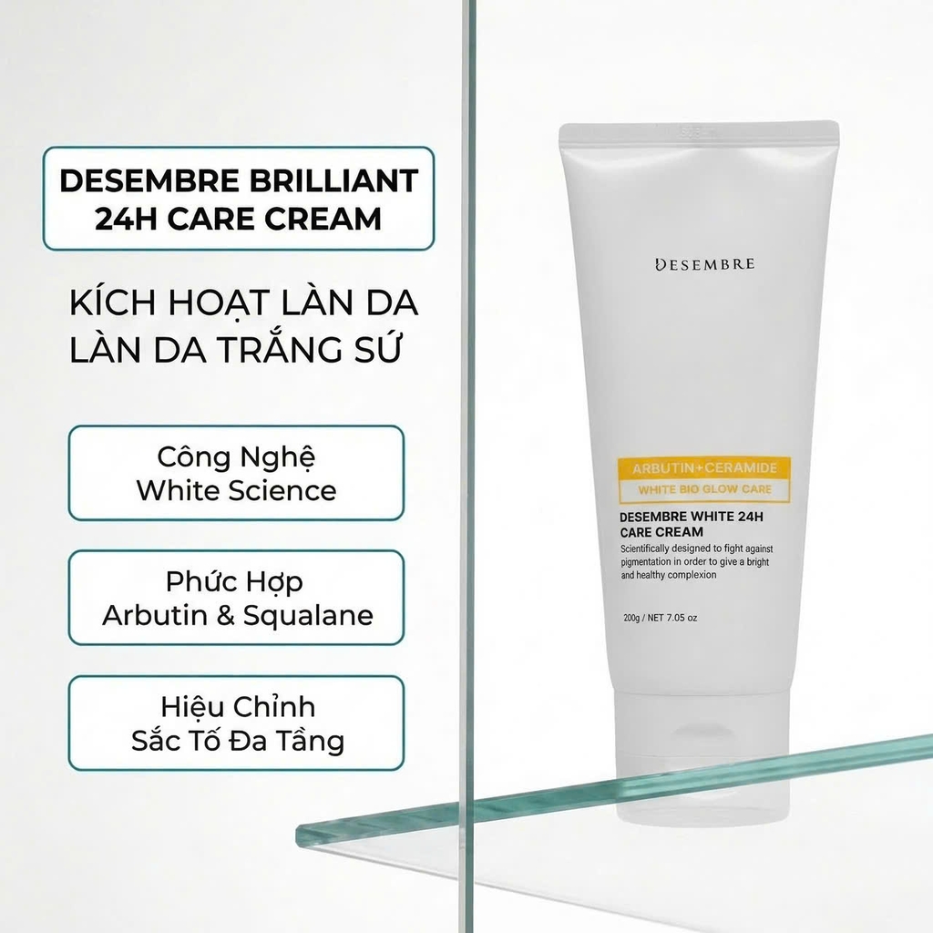 Kem Dưỡng Trắng Desembre White Science Brilliant 24H Care Cream