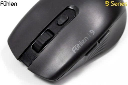 Chuột không dây Fuhlen B07S Black, Wireless 2.4G/Bluetooth, DPI 1600, màu đen