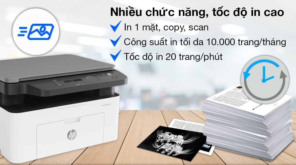 Máy in HP Laser MFP 135A đa chức năng (In, Copy, Scan)