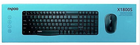 Bộ phím chuột không dây Rapoo X1800S Màu đen