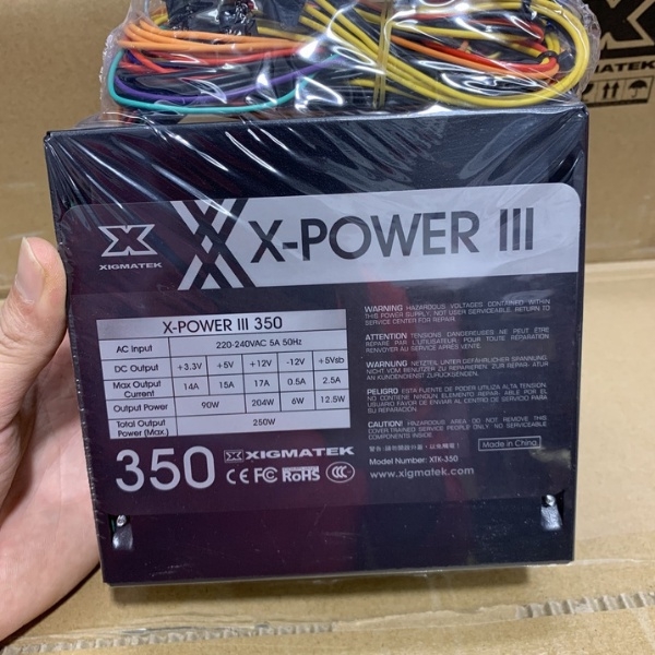 Nguồn máy tính Xigmatek X-Power III X350-300W, Tray, kèm nguồn, EN45952