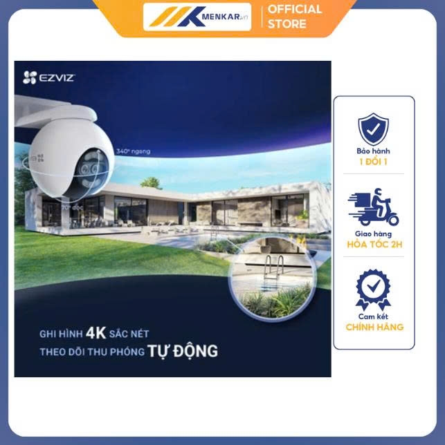 Camera wifi EZVIZ H80x Dual – 8MP 4K FullColor