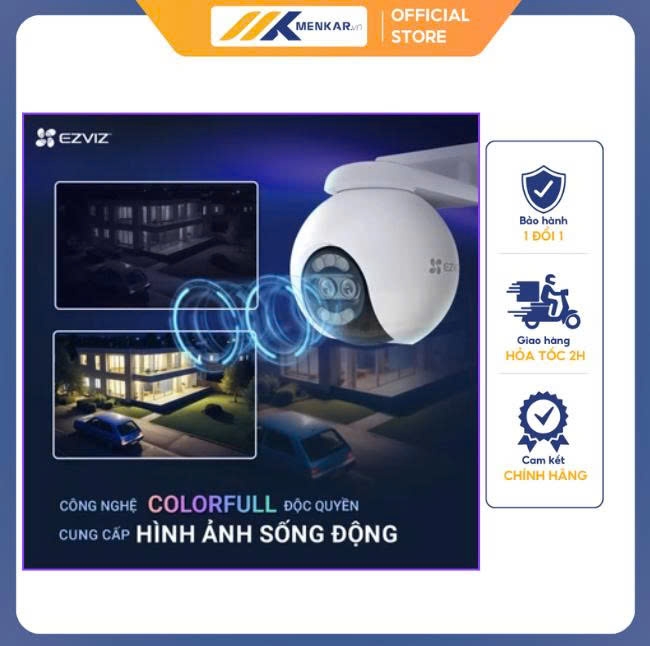 Camera wifi EZVIZ H80x Dual – 8MP 4K FullColor