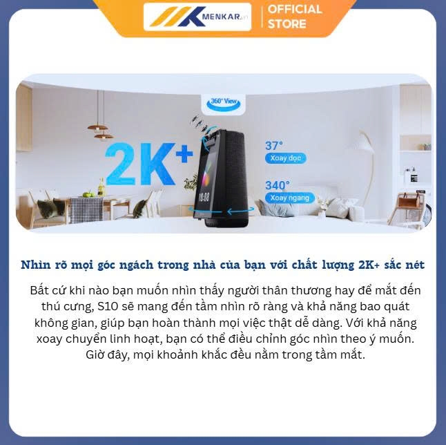 Camera Wifi Ezviz S10 2K+