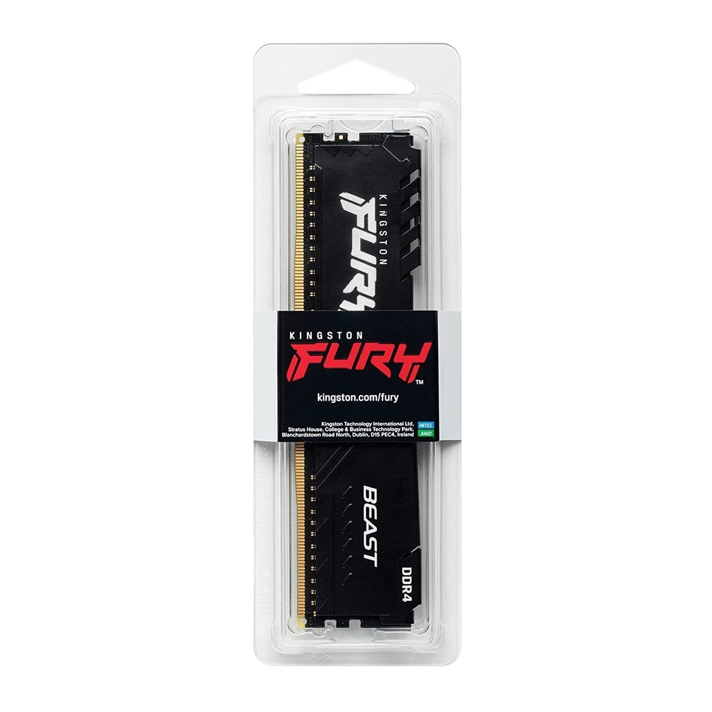 Ram Desktop Kingston Tản nhiệt 8GB Fury DDR4 Bus 3200MHZ