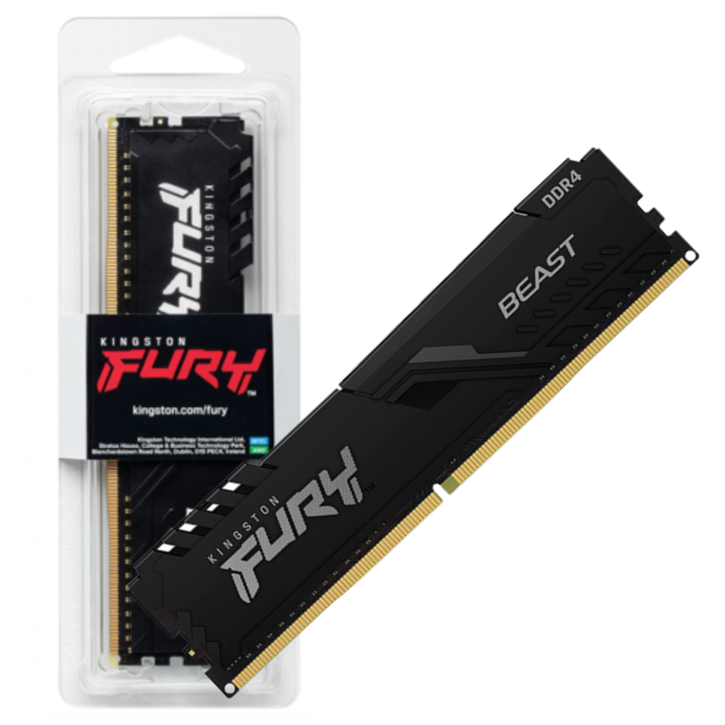 Ram Desktop Kingston Tản nhiệt 8GB Fury DDR4 Bus 3200MHZ