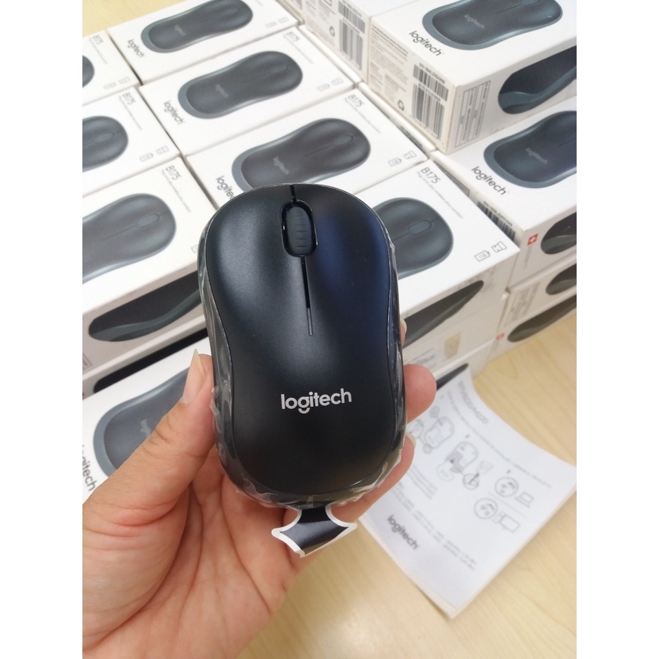 Chuột không dây Logitech B175 (Đen)
