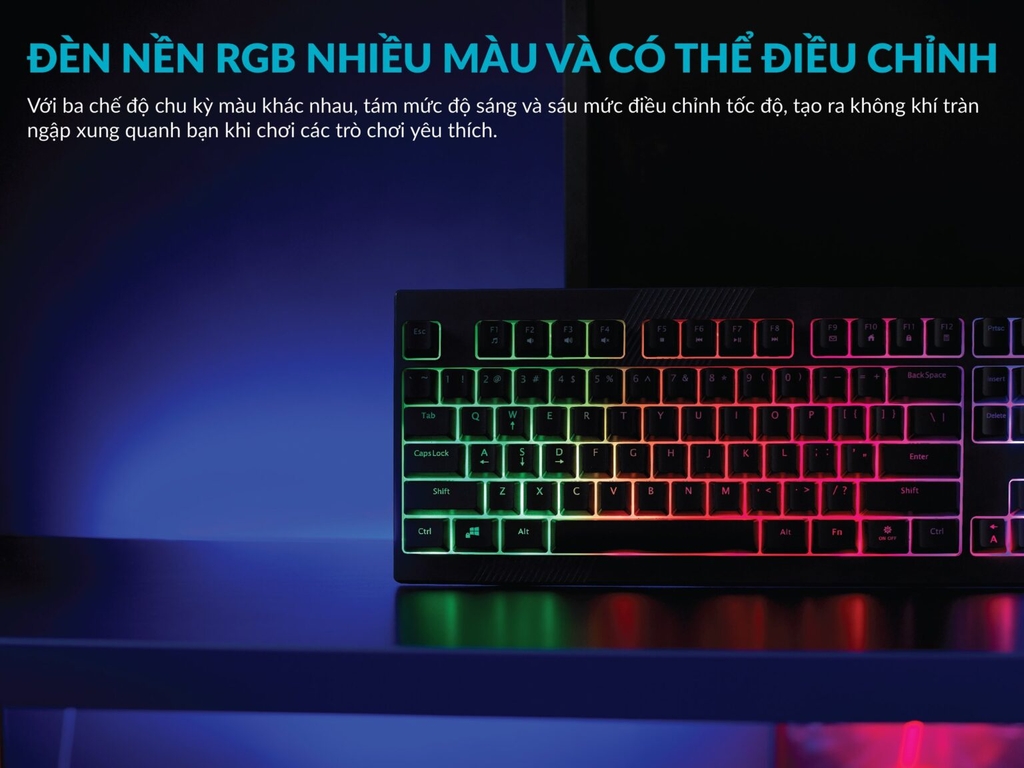 Rapoo V50S – Bàn Phím Giả Cơ Gaming Backlit
